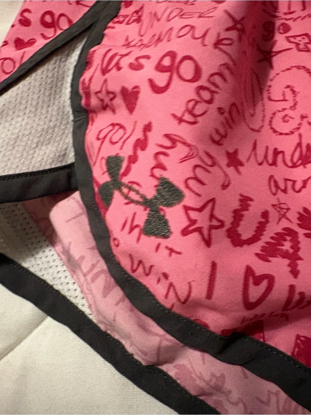Under Armour Girls Gray & Pink 'Fierce' Matching Athletic Set